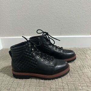 Blondo Black Quilted Combat Boots
